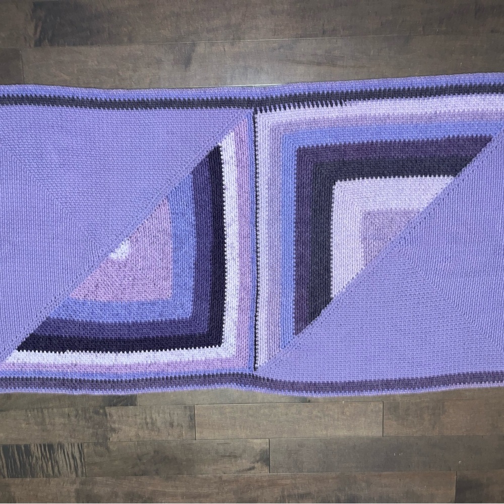 Knit blanket home made